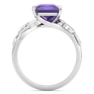 Amethyst Ring: 1 1/2 Carat Amethyst Ring