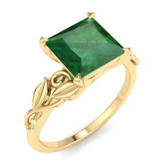 Emerald Ring: 1 1/2 Carat Emerald Ring