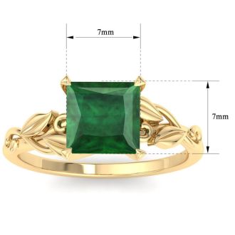 Emerald Ring: 1 1/2 Carat Emerald Ring