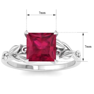 Ruby Ring: 1 1/2 Carat Ruby Ring