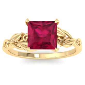Ruby Ring: 1 1/2 Carat Ruby Ring