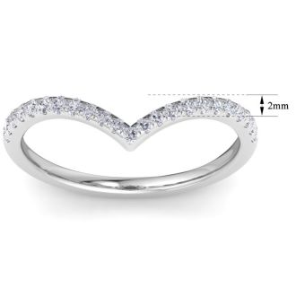 1/3 Carat Diamond Band 14K White Gold