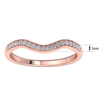 1/5 Carat Diamond Band 14K Rose Gold