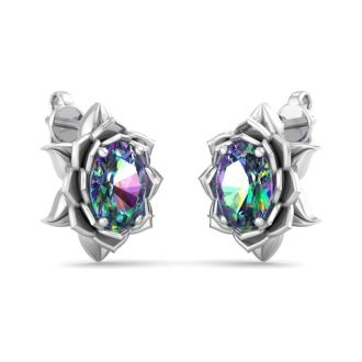 Mystic Topaz Earrings: 2 Carat Mystic Topaz Earrings