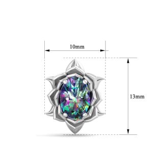 Mystic Topaz Earrings: 2 Carat Mystic Topaz Earrings
