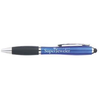 SuperJeweler Light Up Ball Point Pen, Blue