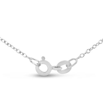 2 3/4 Carat Lab Grown Diamond Cross Necklace In 14 Karat White Gold, 18 Inches Cable Chain