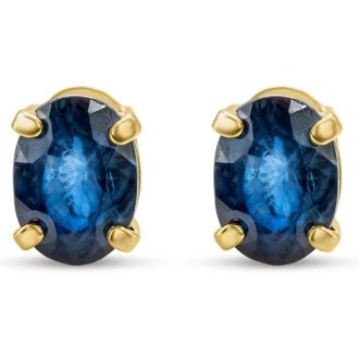 Sapphire Earrings: 2 Carat Sapphire Earrings