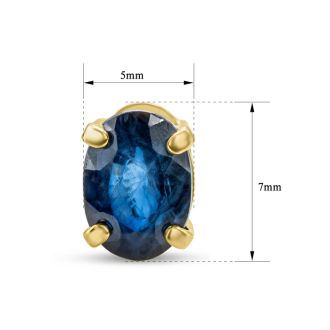 Sapphire Earrings: 2 Carat Sapphire Earrings