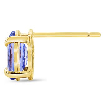 Tanzanite Earrings: 2 Carat Tanzanite Earrings