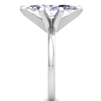 4 Carat Marquise Shape Lab Grown Diamond Ring In 14K White Gold, Solitaire