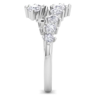 1 Carat Diamond Wrap Ring In 14 Karat White Gold