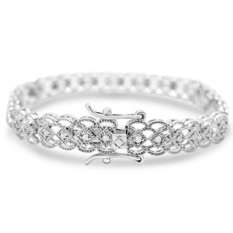 Exclusive Closeout: New 1/2 Carat Diamond Wave Bracelet, 7 Inches