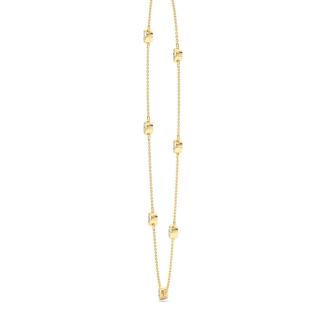 2 1/3 Carat Lab Grown Diamonds By The Yard Necklace In 14K Yellow Gold, 18 Inches