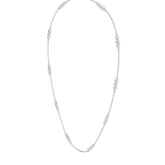 1 Carat Lab Grown Diamonds By The Yard Necklace In 14K White Gold, 18 Inches