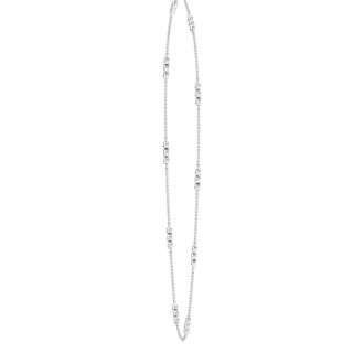 1 Carat Lab Grown Diamonds By The Yard Necklace In 14K White Gold, 18 Inches