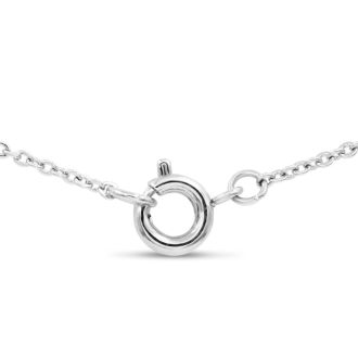 Diamond Two-Tone Heart Necklace, 18 Inches.  Finely Crafted, Beautiful Necklace!  With 1/2 Dozen InfiniLove Roses In Giftable Box