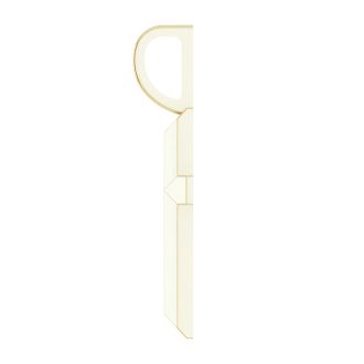 14 Karat Yellow Gold Tailored-Edge Cross Necklace, 18x9mm