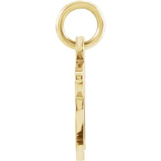 14 Karat Yellow Gold Chai Necklace, 12x11mm