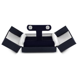 2 Carat Diamond Stud Earrings In 10 Karat White Gold