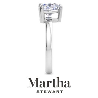 Martha Stewart 2 Carat Heart Shape Lab Grown Diamond Solitaire Engagement Ring In 14K White Gold
