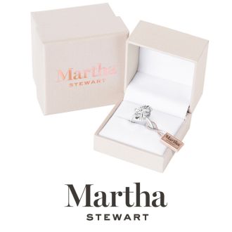 Martha Stewart 2 Carat Marquise Shape Lab Grown Diamond Solitaire Engagement Ring In 14K White Gold