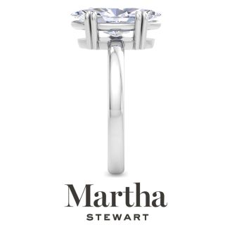 Martha Stewart 2 Carat Marquise Shape Lab Grown Diamond Solitaire Engagement Ring In 14K White Gold