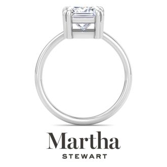 Martha Stewart 2 Carat Princess Cut Lab Grown Diamond Solitaire Engagement Ring In 14K White Gold