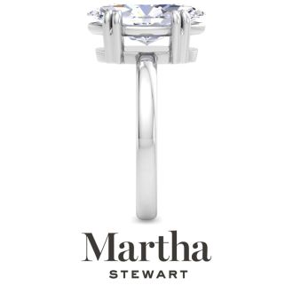Martha Stewart 3 Carat Marquise Shape Lab Grown Diamond Solitaire Engagement Ring In 14K White Gold