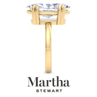 Martha Stewart 5 Carat Marquise Shape Lab Grown Diamond Solitaire Engagement Ring In 14K Yellow Gold