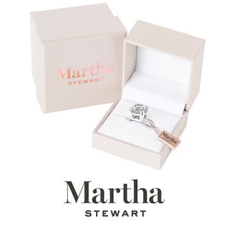 Martha Stewart 5 Carat Round Shape Lab Grown Diamond Solitaire Engagement Ring In 14K White Gold