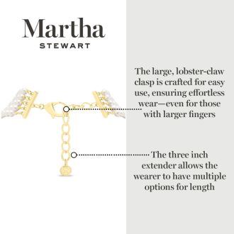 Martha Stewart Five Strand Pearl Necklace In Gold