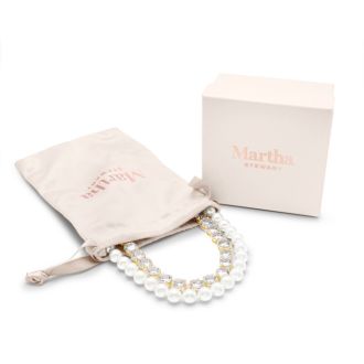 Martha Stewart Pearl and Crystal Necklace In Gold, 24 Inches
