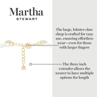 Martha Stewart Pearl and Crystal Necklace In Gold, 18 Inches