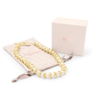 Martha Stewart Elegant Gold and Pearl Necklace, 18 Inches