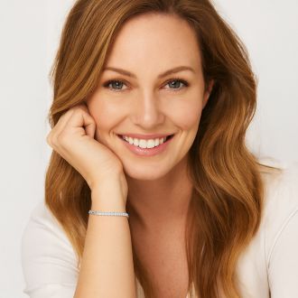 1 Carat Lab Grown Diamond Paperclip Link Bracelet In Sterling Silver, 7 Inches