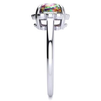 Amazon.com: Beautiful 4ct Mystic Topaz, White Spphire 925