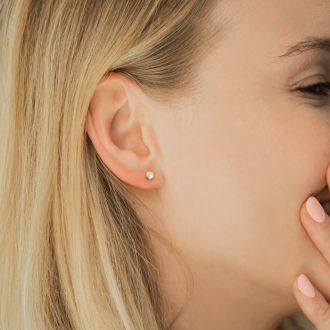 1/4ct Diamond Stud Earrings in Yellow Gold