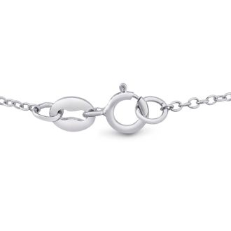 Estate Jewelry 1/2 Carat Natural Diamond Stud Earrings and Necklace. Fiery Diamonds Mounted In 14K White Gold