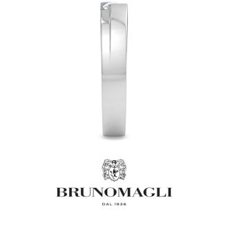 Bruno Magli Mens 1/4 Carat Round Shape Lab Grown Diamond Floating Solitaire Ring In Sterling Silver