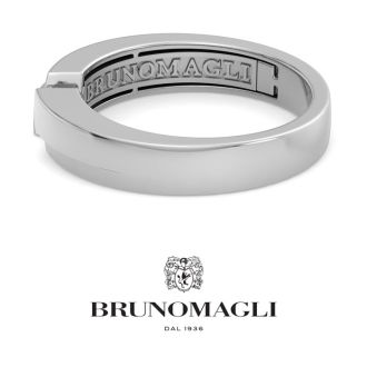 Bruno Magli Mens 1/4 Carat Princess Cut Lab Grown Diamond Floating Solitaire Ring In Sterling Silver