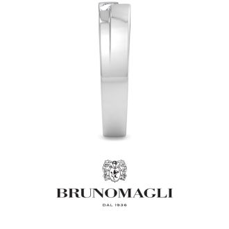 Bruno Magli Mens 1/2 Carat Princess Cut Lab Grown Diamond Floating Solitaire Ring In Sterling Silver