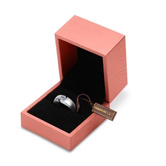 Bruno Magli Mens 3/4 Carat Emerald Cut Lab Grown Diamond Floating Solitaire Ring In Sterling Silver