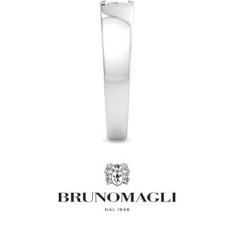 Bruno Magli Mens 3/4 Carat Emerald Cut Lab Grown Diamond Floating Solitaire Ring In Sterling Silver