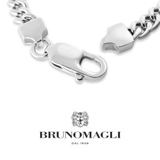 Bruno Magli Mens Emanuele 1/3 Carat Lab Grown Diamond Bracelet In Sterling Silver, 8 Inches