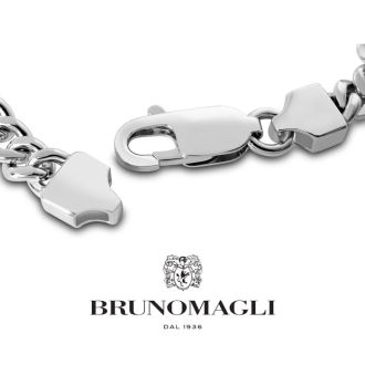 Bruno Magli Mens Giuseppe 1 1/2 Carat Lab Grown Diamond Bracelet In Sterling Silver, 8 Inches