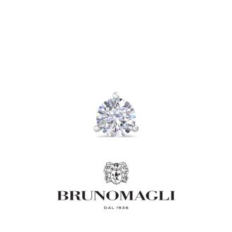 Bruno Magli Mens 1/2 Carat Lab Grown Diamond Martini Stud Earring In Sterling Silver