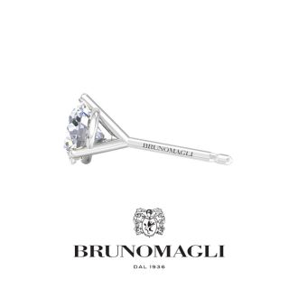 Bruno Magli Mens 1/2 Carat Lab Grown Diamond Martini Stud Earring In Sterling Silver