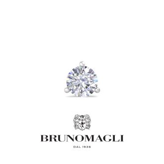 Bruno Magli Mens 3/4 Carat Lab Grown Diamond Martini Stud Earring In Sterling Silver