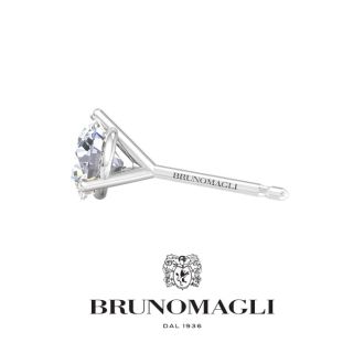 Bruno Magli Mens 3/4 Carat Lab Grown Diamond Martini Stud Earring In Sterling Silver